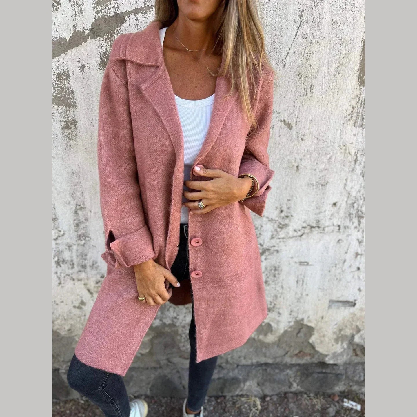 Casual long coat for women | Baylea