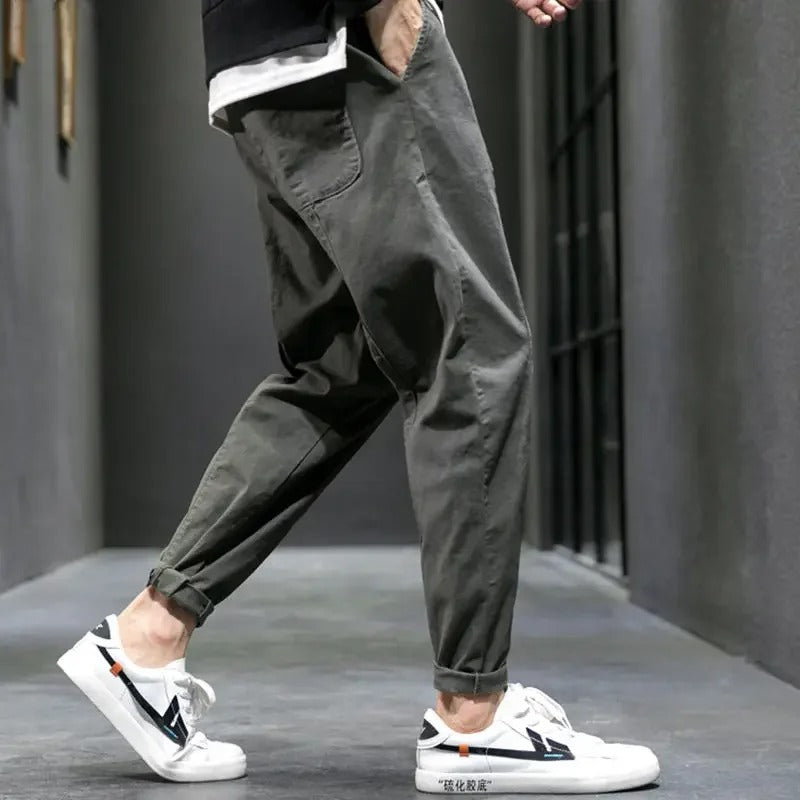 Tapered drawstring everyday joggers for men | Evan's Easywear -10