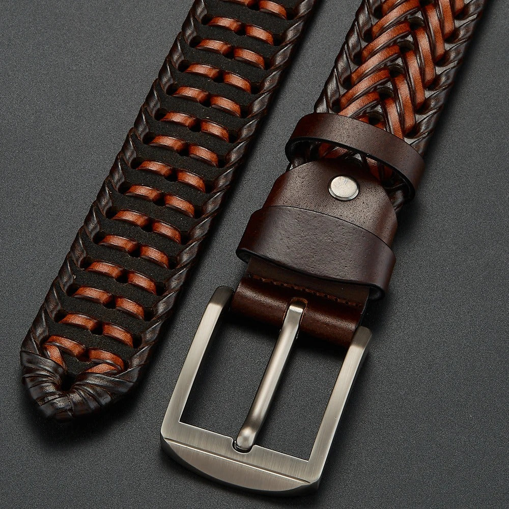 Braided leather everyday belt for men | Legacy -9