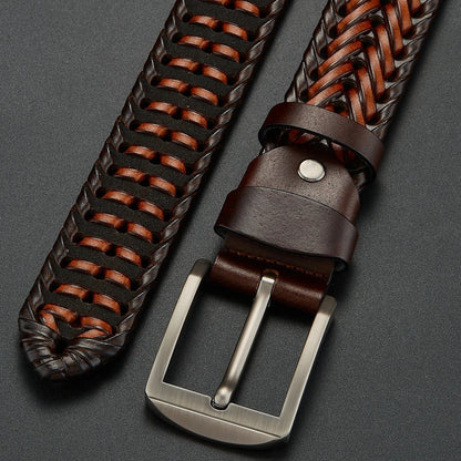 Braided leather everyday belt for men | Legacy -9