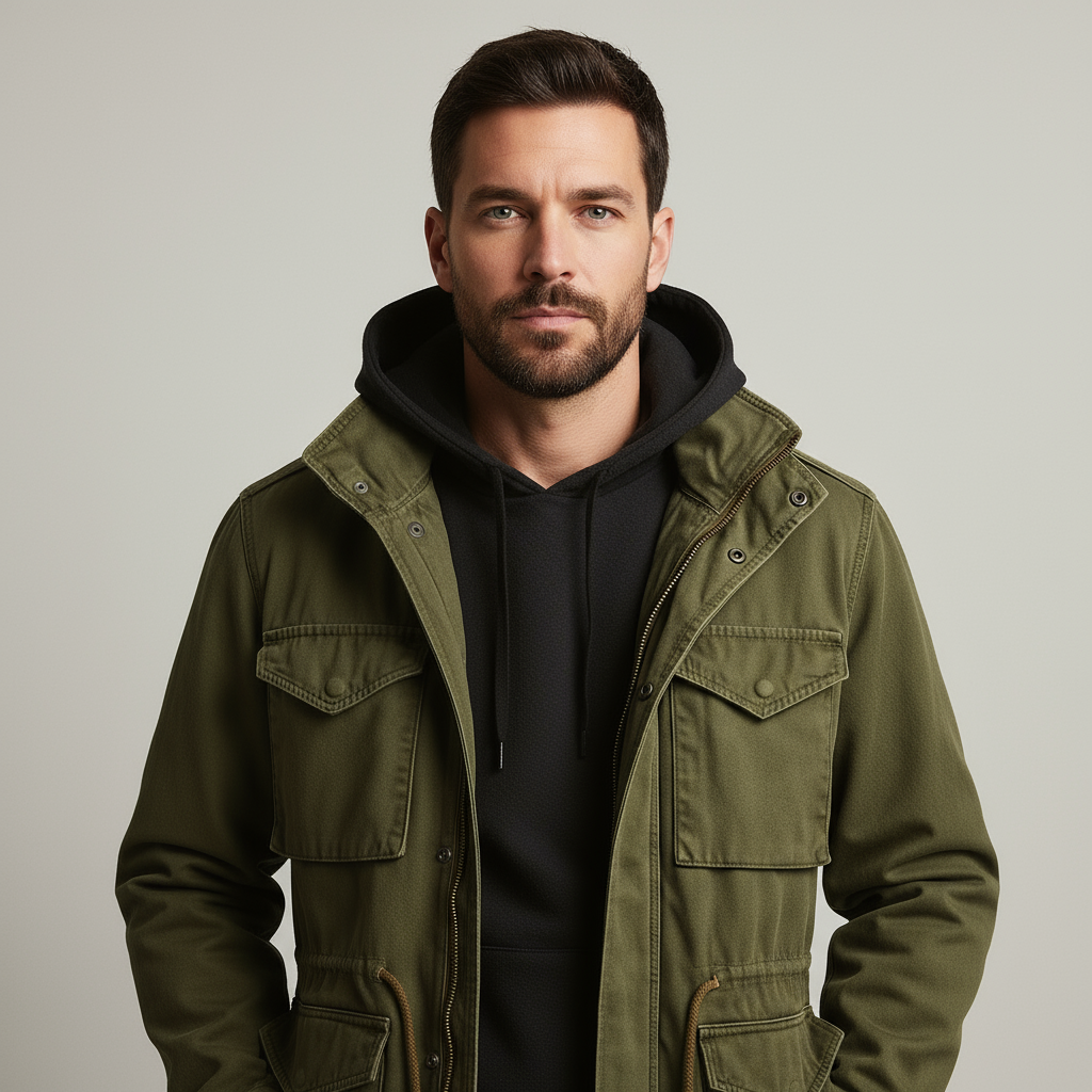 Classic military field jacket multi-pocket for men | Heritage Field -3
