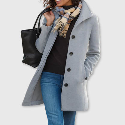 Classic tailored everyday coat for women | Lauren -2
