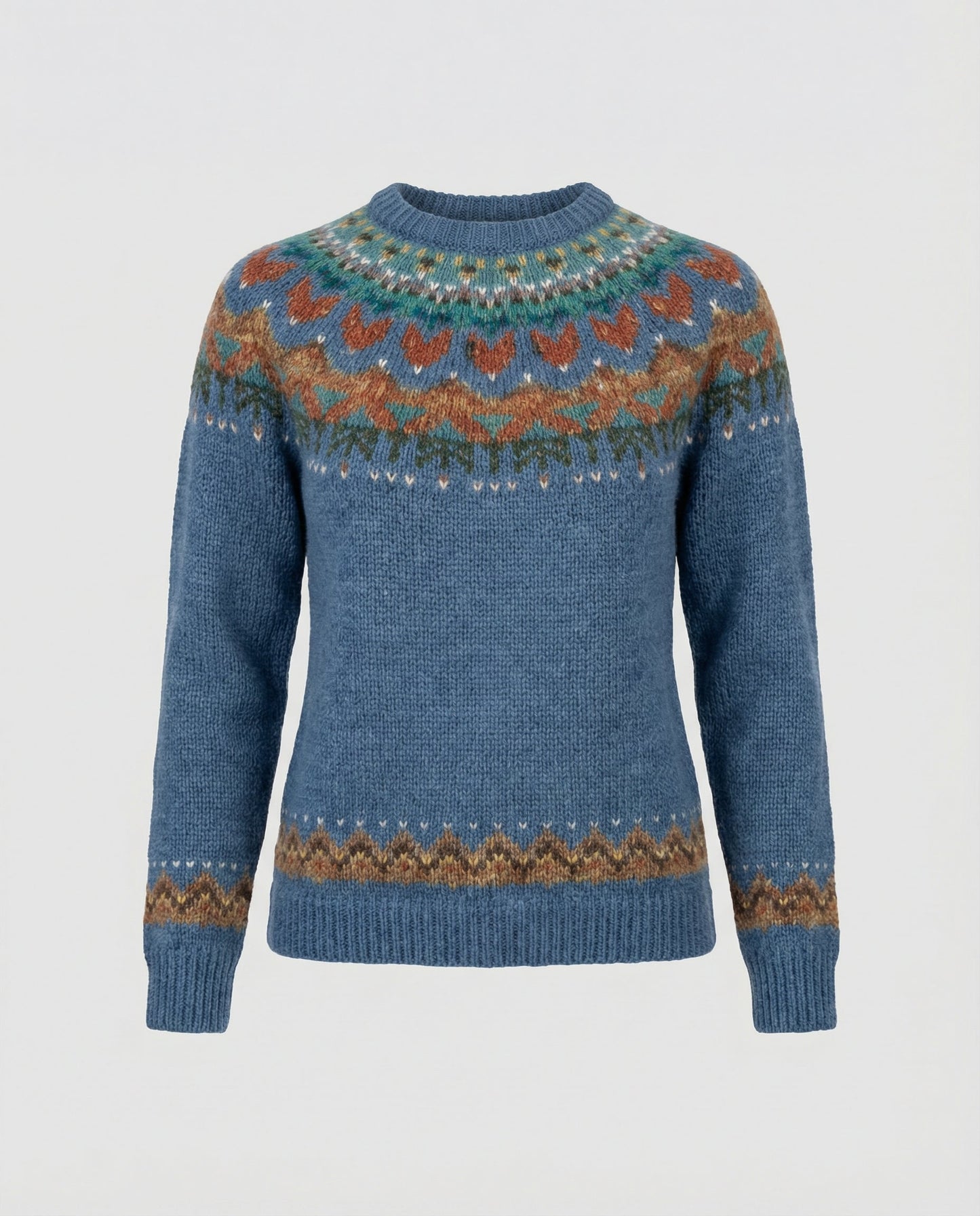 Vintage Icelandic-inspired knit everyday jumper for women | Elvira -5