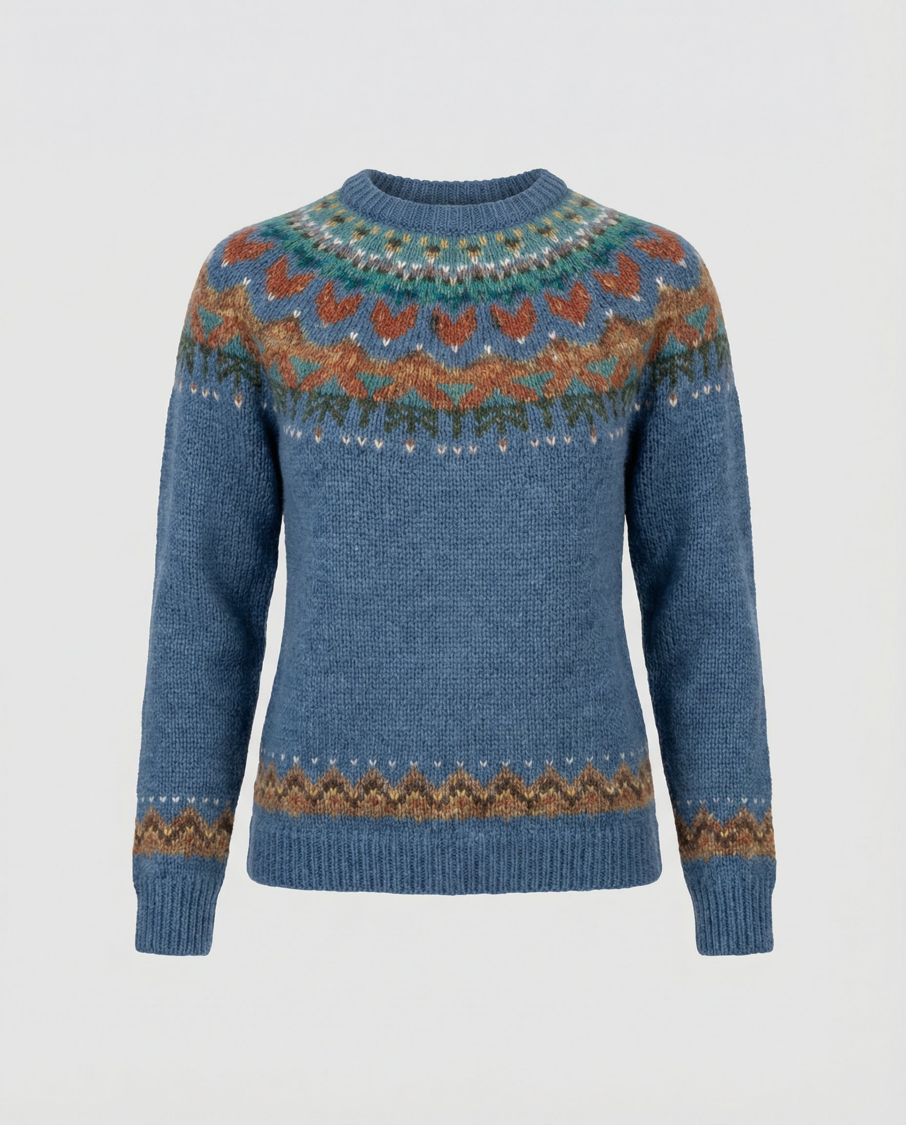 Vintage Icelandic-inspired knit everyday jumper for women | Elvira -5