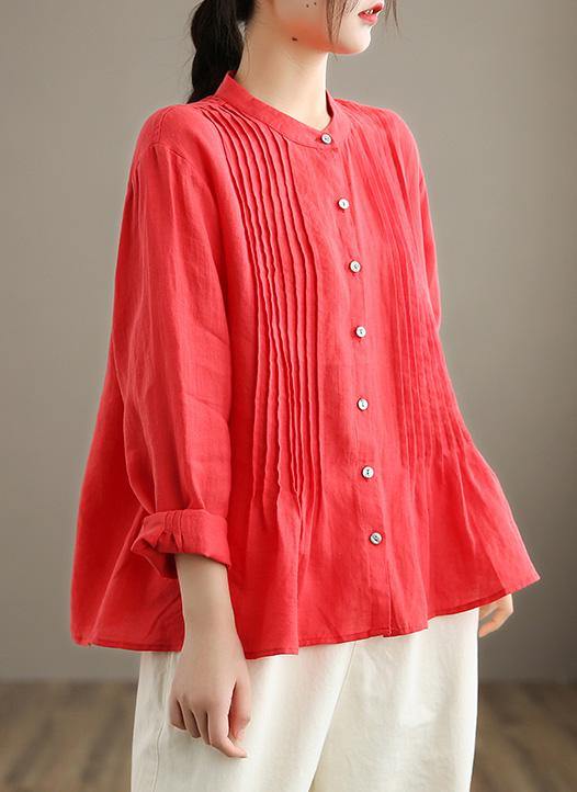 Organic White Linen Shirt Tunic Classic for Women | Celestine