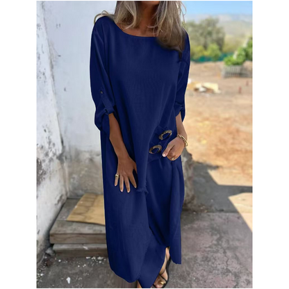 Relaxed two-piece dress and pants set with pockets Chic for Women | Elira Soleil