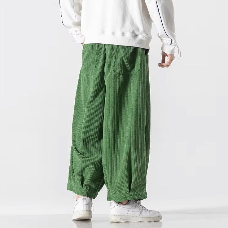 Enso Corduroy Wide-Leg Pants men| Rensai