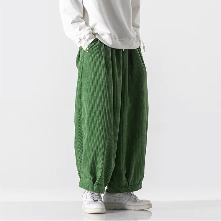 Enso Corduroy Wide-Leg Pants men| Rensai