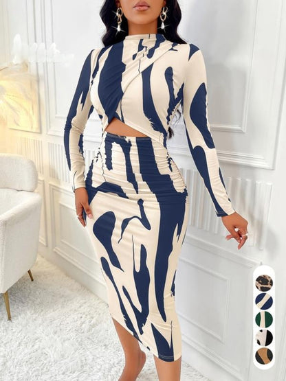Colorblock cut-out bodycon dress for women | Arlisse