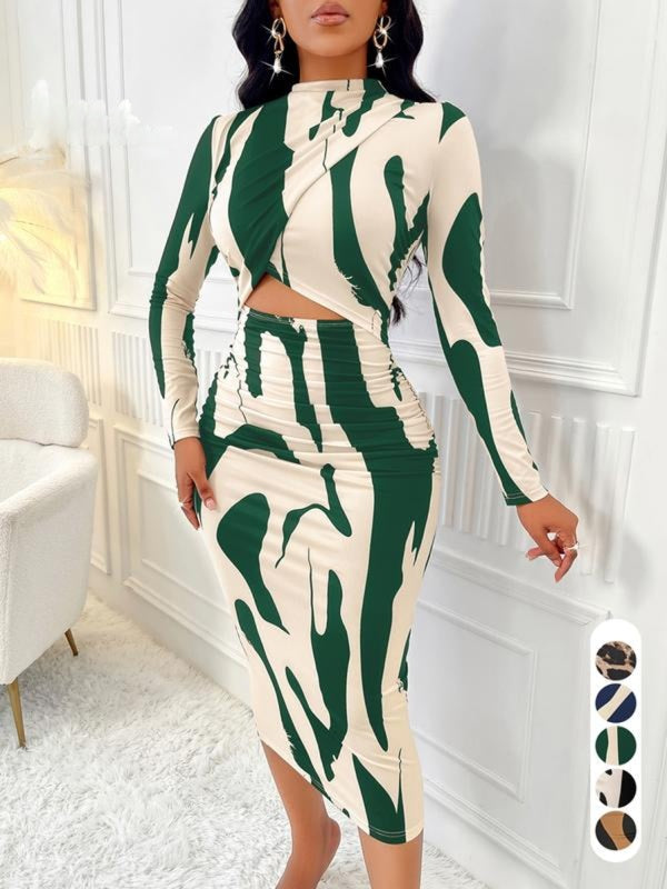Colorblock cut-out bodycon dress for women | Arlisse