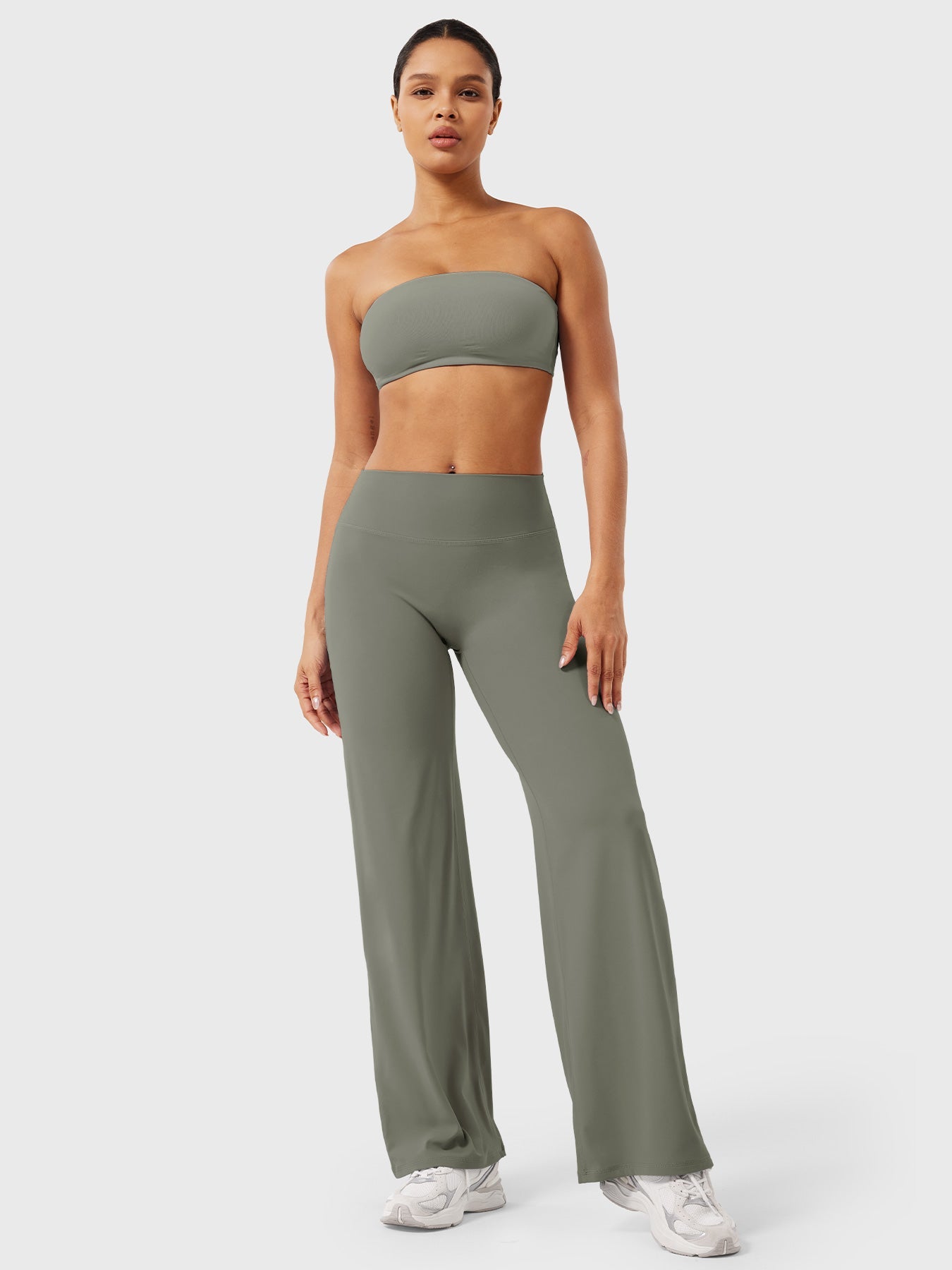 High-Waist Straight-Leg Leggings for Women | Eddiy
